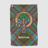 Clan Anderson Crest Golf Towel Golfhanddoek (Voorkant)