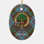 Clan Anderson Crest keramisch Ornament (Voorkant)