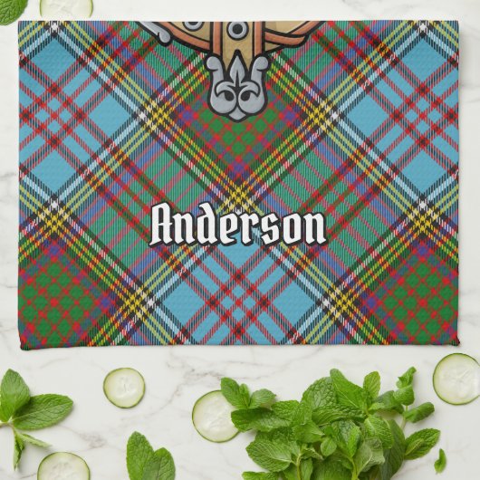 Clan Anderson Crest Kitchen Towel Theedoek (Gevouwen)