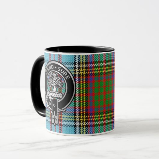 Clan Anderson Crest & Mok Tartan (Voorkant links)