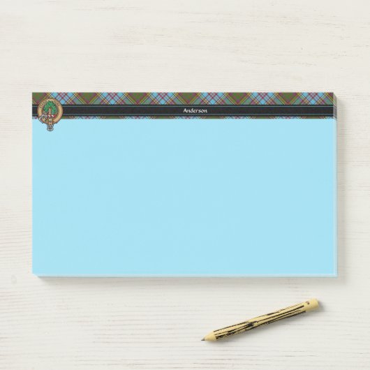 Clan Anderson Crest Notes (Op bureau)