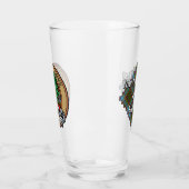 Clan Anderson Crest over Tartan Glas (Links)