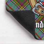 Clan Anderson Crest over Tartan Muismat (Hoek)