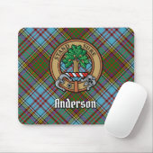 Clan Anderson Crest over Tartan Muismat (Met muis)