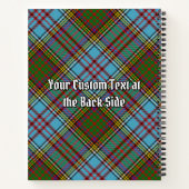 Clan Anderson Crest over Tartan Notitieboek (Achterkant)