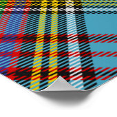 Clan Anderson Crest over Tartan Poster (Hoek)
