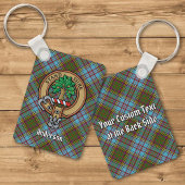 Clan Anderson Crest over Tartan Sleutelhanger