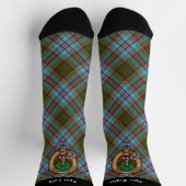 Clan Anderson Crest over Tartan Socks Sokken (Top)