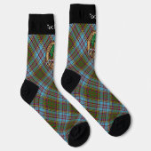 Clan Anderson Crest over Tartan Socks Sokken (Rechts)
