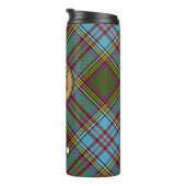 Clan Anderson Crest over Tartan Thermosbeker (Geroteerd rechts)