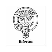 Clan Anderson Crest Rubber Stamp Rubberstempel (Afrduk)