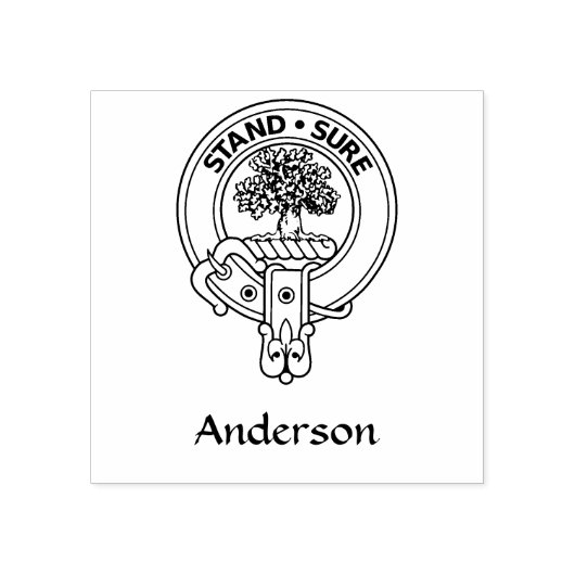 Clan Anderson Crest Rubber Stamp Rubberstempel (Afrduk)