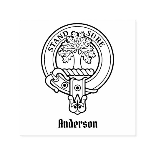 Clan Anderson Crest Self-Inking Stamp Zelfinktende Stempel (Design)