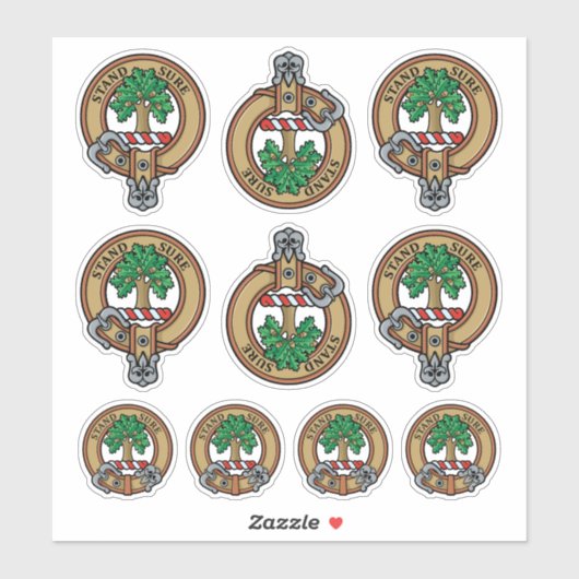 Clan Anderson Crest Sticker Set (Vel)