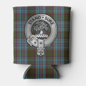 Clan Anderson Crest & Tartan Blikjeskoeler (Voorkant)