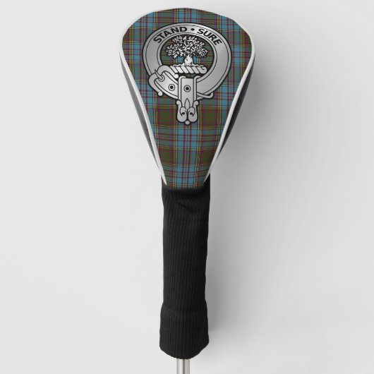 Clan Anderson Crest & Tartan Golfheadcover (Voorkant)