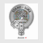 Clan Anderson Crest & Tartan Sticker (Vel)