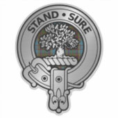 Clan Anderson Crest & Tartan Sticker (Voorkant)