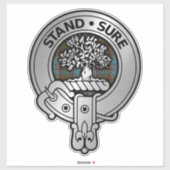 Clan Anderson Crest & Tartan Sticker (Vel)
