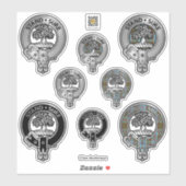 Clan Anderson Crest & Tartan Sticker (Vel)