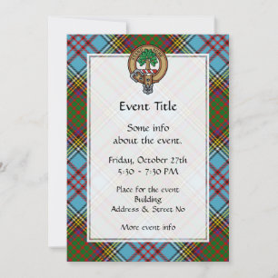 Clan Anderson Crest Uitnodiging