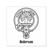Clan Anderson Crest Zelfinkende Stempel (Design)
