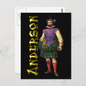 Clan Anderson Highland Dream Briefkaart (Voorkant / Achterkant)
