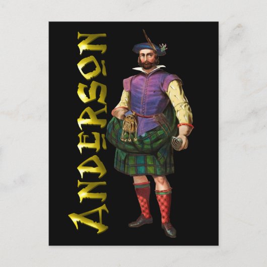 Clan Anderson Highland Dream Briefkaart (Voorkant)