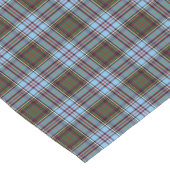 Clan Anderson Light Blue Scottish Tartan Korte Tafelloper (Hoek)