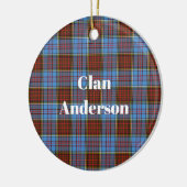 Clan Anderson Modern Tartan Keramisch Ornament (Links)