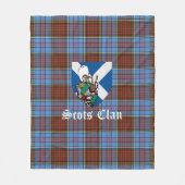 Clan Anderson Modern Tartan Pset Fleece Deken (Voorkant)