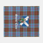 Clan Anderson Modern Tartan Pset Fleece Deken (Voorkant (Horizontaal))