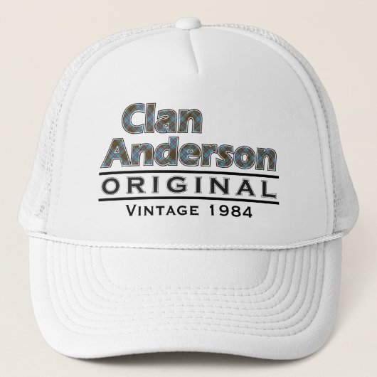Clan Anderson  past je geboortejaar aan Trucker Pet (Voorkant)