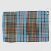 Clan Anderson Pset Tartan Blauwgroen bruine cheque Golfhanddoek (Horizontaal)