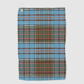 Clan Anderson Pset Tartan Blauwgroen bruine cheque Golfhanddoek (Voorkant)
