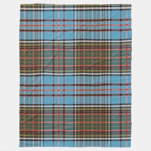 Clan Anderson Pset Tartan Check Fleece Deken (Voorkant)