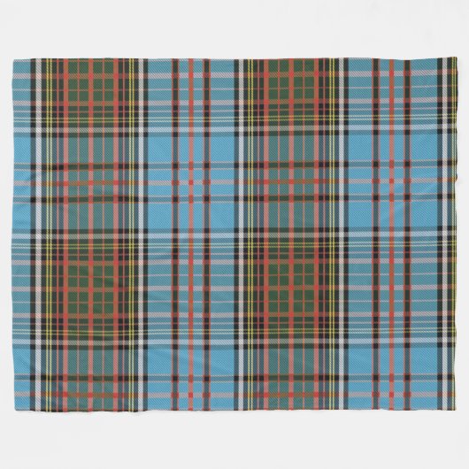 Clan Anderson Pset Tartan Check Fleece Deken (Voorkant (Horizontaal))