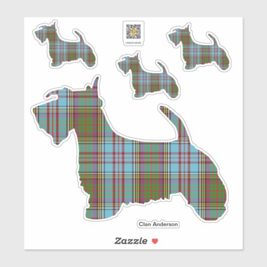 Clan Anderson Scottie Sticker (Vel)