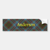 Clan Anderson Scottish Tartan Bumpersticker (Voorkant)
