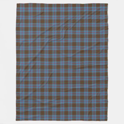 Clan Anderson Scottish Tartan Pset Pattern Fleece Deken (Voorkant)
