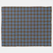Clan Anderson Scottish Tartan Pset Pattern Fleece Deken (Voorkant (Horizontaal))