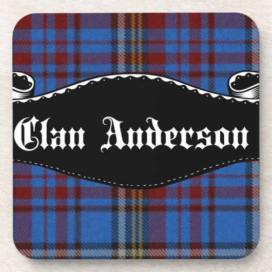 Clan Anderson-spandoek Drankjes Onderzetter (Voorkant)