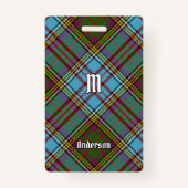Clan Anderson Tartan Badge (Voorkant)