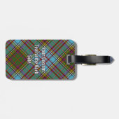 Clan Anderson Tartan Bagagelabel (Achterkant horizontaal)