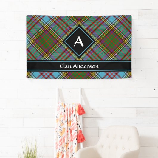 Clan Anderson Tartan Banner (Insitu)