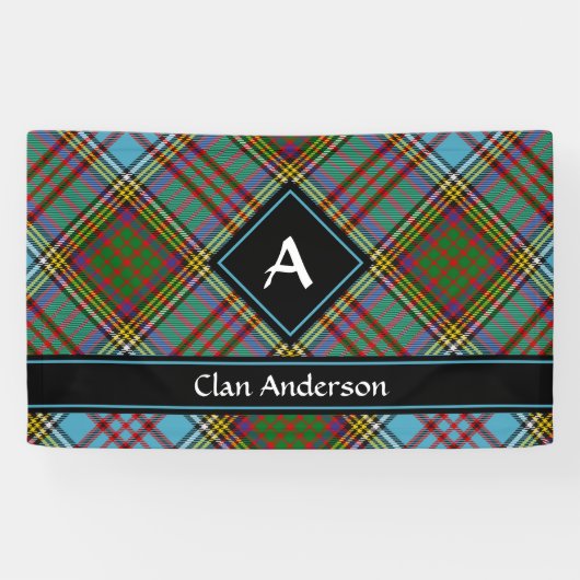 Clan Anderson Tartan Banner (Horizontaal)