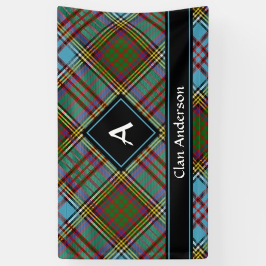 Clan Anderson Tartan Banner (Verticaal)
