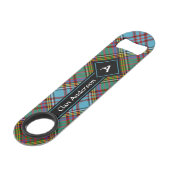 Clan Anderson Tartan Bar Key Speed Flessenopener (Voorkant Gekanteld)