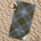 Clan Anderson Tartan Beach Towel Strandlaken