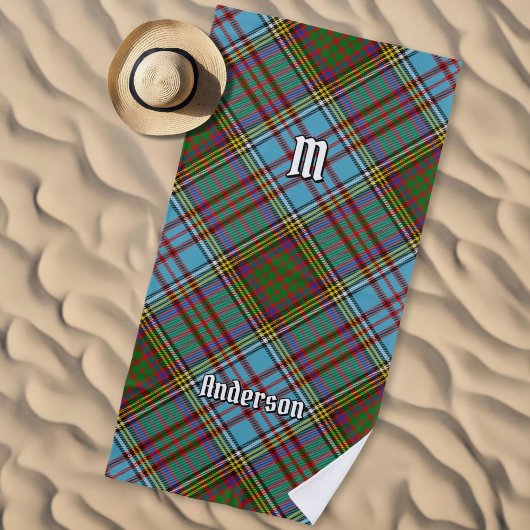 Clan Anderson Tartan Beach Towel Strandlaken